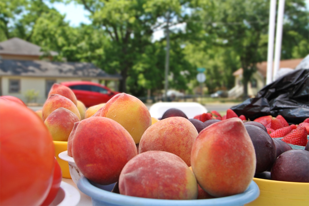 Fresh produce available for purchase.